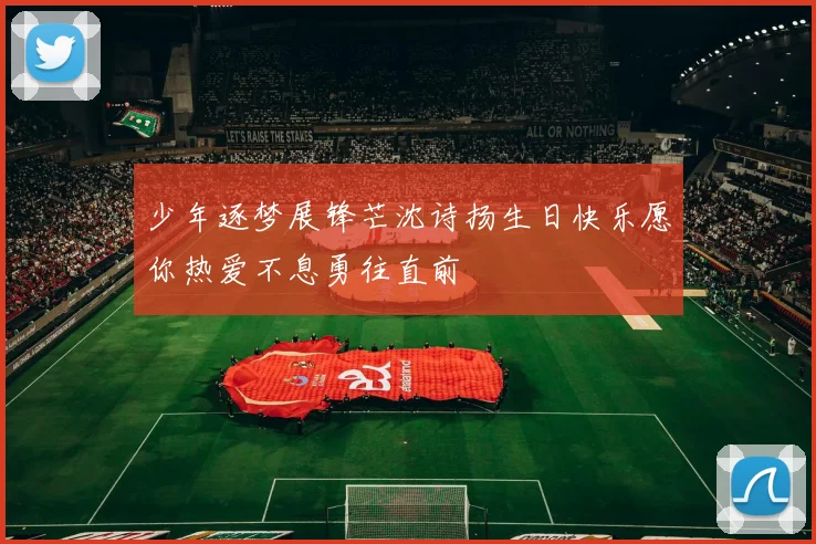 少年逐梦展锋芒沈诗扬生日快乐愿你热爱不息勇往直前